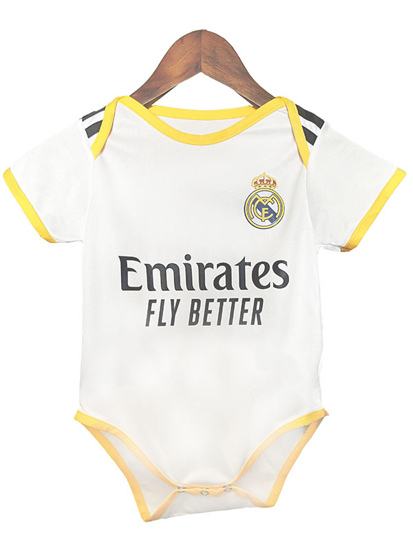 Real madrid body bébé maison mini body nouveau-né premiers vêtements d'été combinaison une pièce 2025-2026