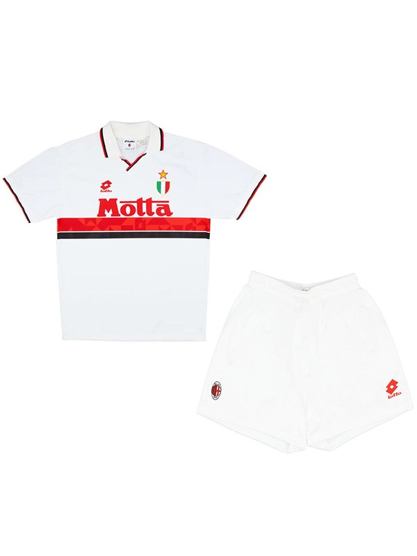 AC milan maillot rétro extérieur pour enfants mini-maillot uniformes jeunes 1993-1994