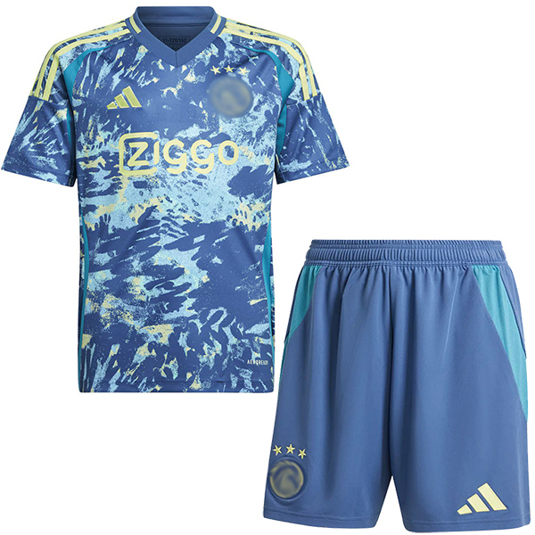 Ajx maillot extérieur pour enfants kit de football pour bébé enfants deuxième mini-chemise de football uniformes pour jeunes 2024-2025