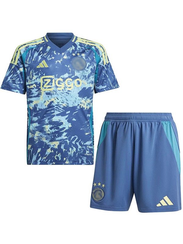 Ajx maillot extérieur pour enfants kit de football pour bébé enfants deuxième mini-chemise de football uniformes pour jeunes 2024-2025