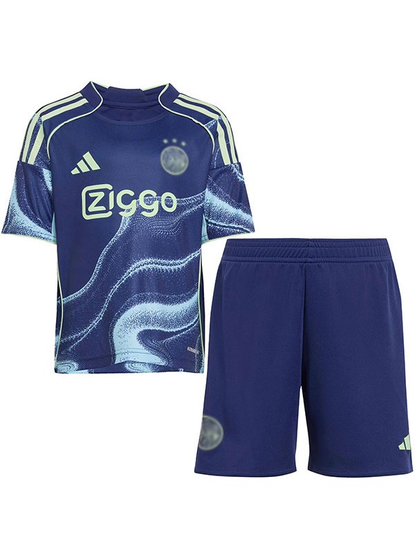 Ajx maillot extérieur pour enfants kit de football pour bébé enfants deuxième mini-chemise de football uniformes pour jeunes 2025-2026