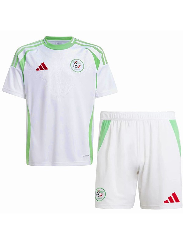 Algeria maillot de football pour enfants à domicile kit de football pour enfants premier mini-chemise de football uniformes pour jeunes 2024-2025