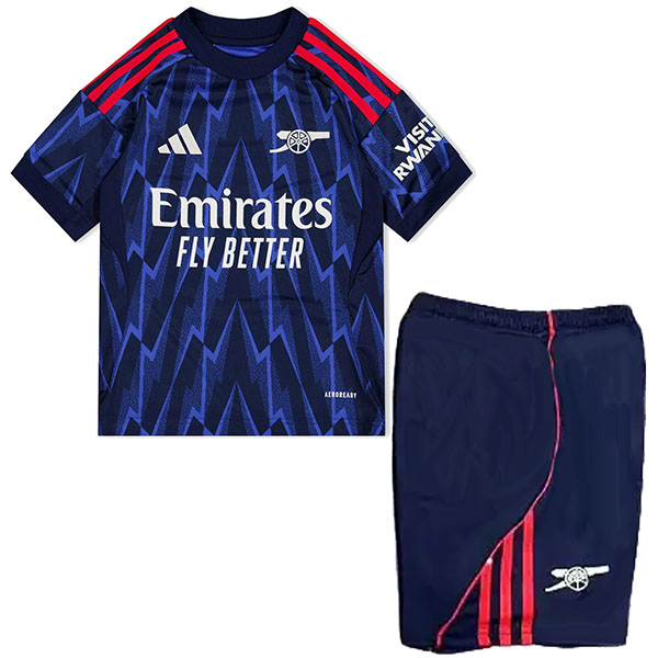 arsenal deuxième kit pour enfants maillot de football pour bébé mini maillot de football 2ed pour enfants uniformes pour jeunes 2025-2026