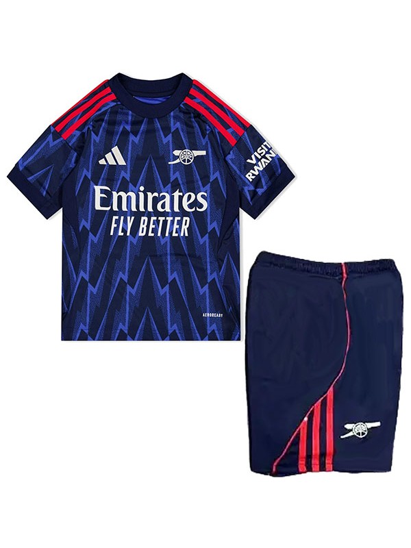arsenal deuxième kit pour enfants maillot de football pour bébé mini maillot de football 2ed pour enfants uniformes pour jeunes 2025-2026