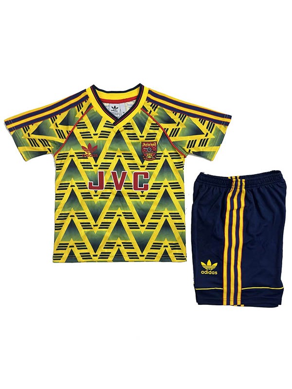 Arsenal maillot de football rétro pour enfants tenue de football vintage deuxième maillot uniformes pour jeunes 1991-1993