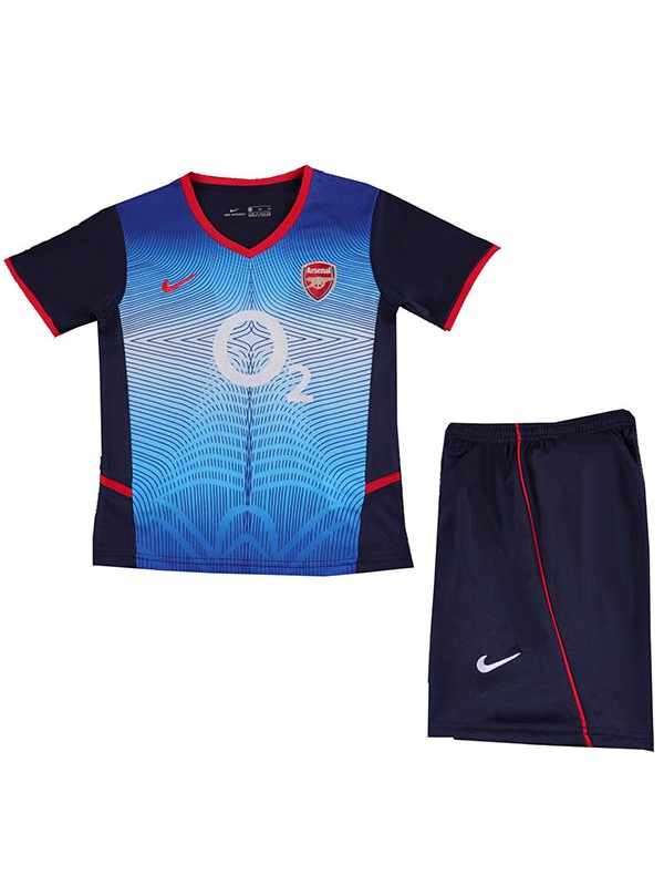 Arsenal maillot de football rétro pour enfants à l'extérieur kit de football vintage pour enfants deuxième maillot de football mini uniformes pour jeunes 2002-2004
