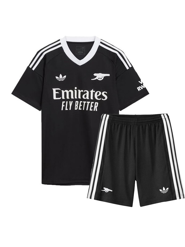 Arsenal troisième maillot de gardien de but pour enfants kit de football enfants 3ème mini maillot de football uniformes pour jeunes 2024-2025