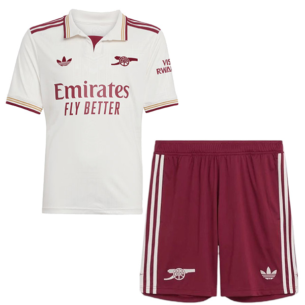 Arsenal troisième maillot de football pour enfants kit enfants 3ème mini maillot de football uniformes pour jeunes 2025-2026