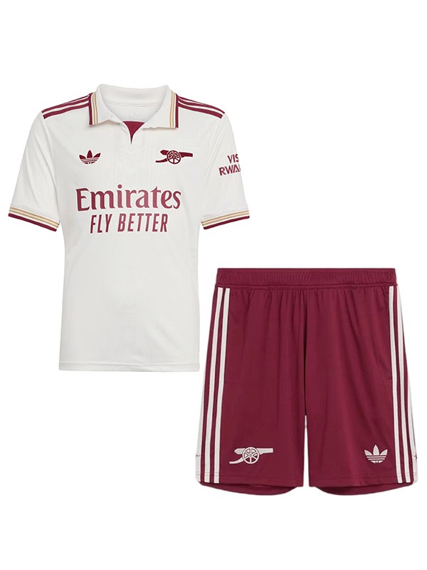 Arsenal troisième maillot de football pour enfants kit enfants 3ème mini maillot de football uniformes pour jeunes 2025-2026