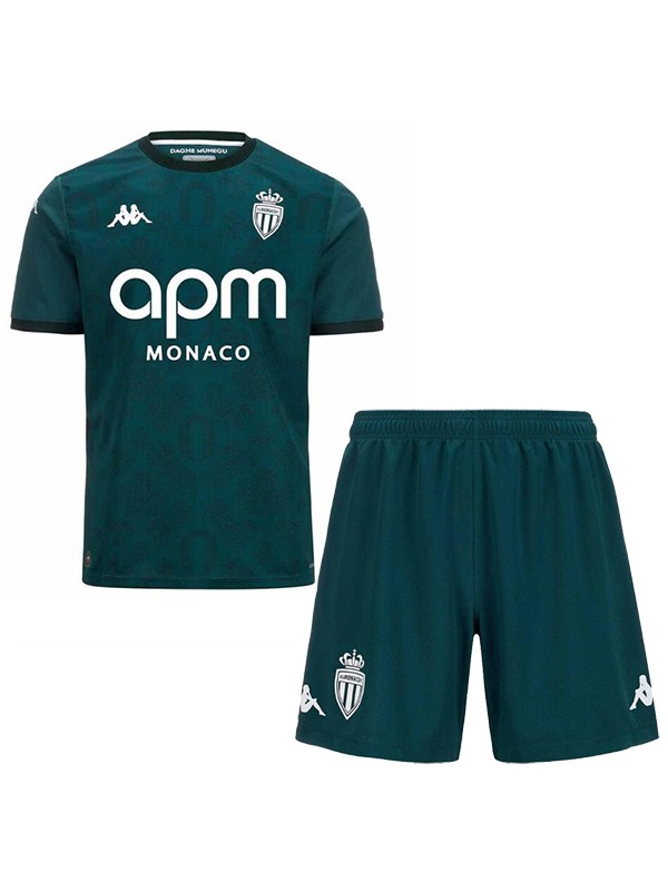 AS Monaco maillot de football pour enfants à l'extérieur maillot de football pour bébé deuxième mini-chemise de football pour enfants uniformes pour jeunes 2024-2025