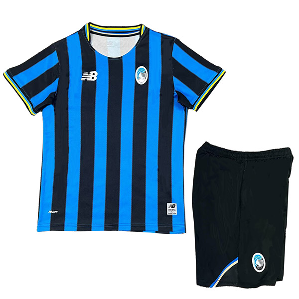 Atalanta domicile maillot de football pour enfants kit de football pour enfants premier maillot de football mini uniformes pour jeunes 2025-2026