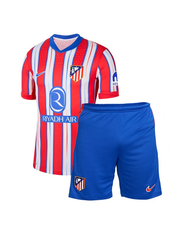 Atletico de Madrid maillot de football pour enfants à domicile maillot de football pour bébé premier mini-chemise de football pour enfants uniformes pour jeunes 2024-2025