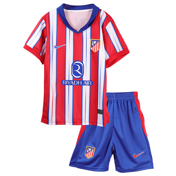 Atlético de Madrid maillot de football à domicile pour enfants kit de football mini-maillot de football pour enfants premier uniforme pour jeunes 2024-2025