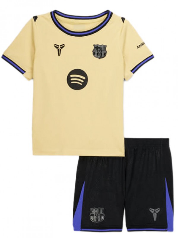 Barcelona maillot enfant extérieur kit de football enfants deuxième mini-chemise de football uniformes pour jeunes 2025-2026
