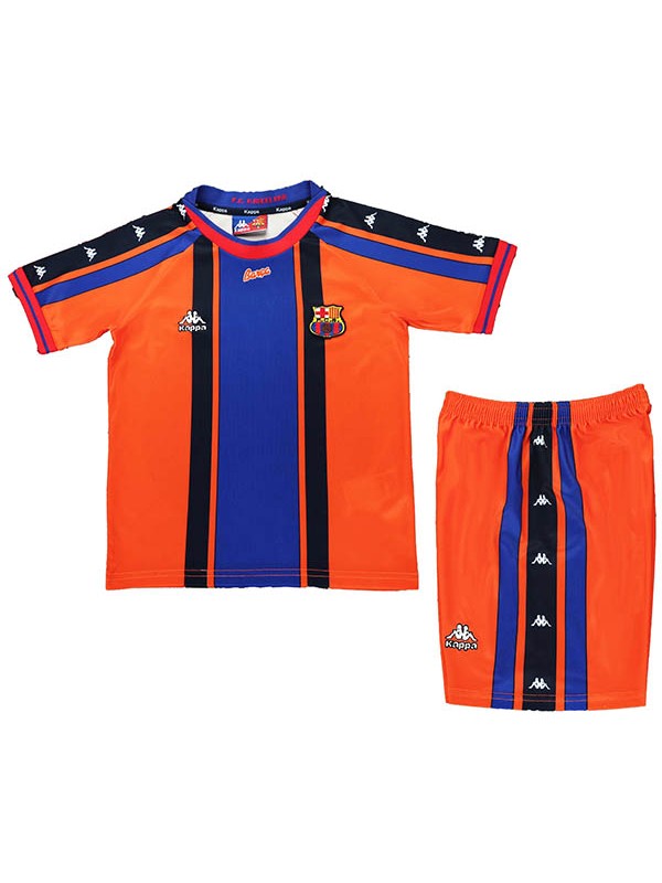 Barcelona maillot rétro extérieur enfants mini-maillot uniforme junior 1997-1998