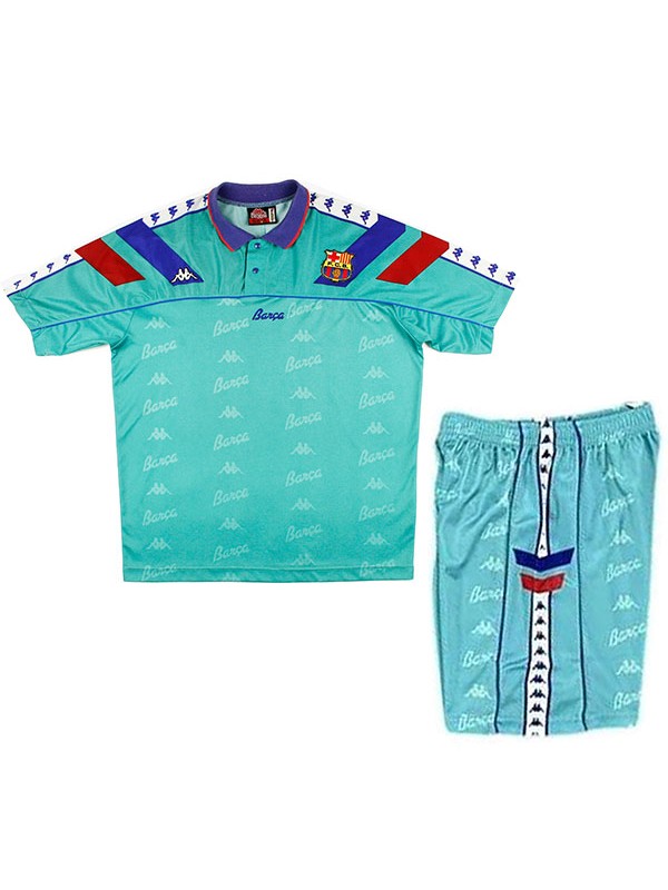 Barcelona maillot rétro de football vintage pour enfants deuxième maillot de football uniformes pour jeunes 1992-1995