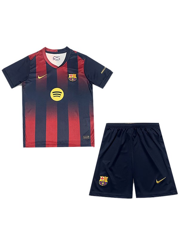 Barcelona maillot de football pour enfants à domicile kit pour nourrissons enfants premier mini maillot de football uniformes pour jeunes 2025-2026