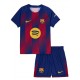 Barcelona maillot de football pour enfants à domicile kit pour nourrissons enfants premier mini maillot de football uniformes pour jeunes 2025-2026