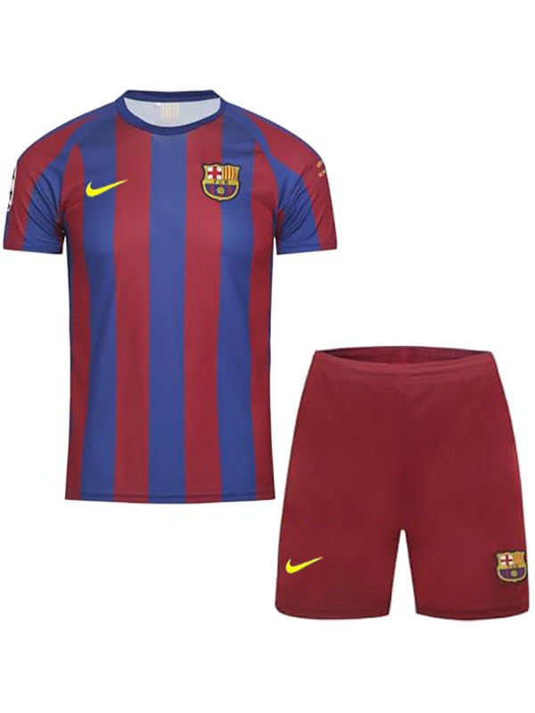 Barcelona maillot rétro pour enfants à domicile kit de football vintage premier mini maillot de football pour enfants uniformes pour jeunes 2005-2006