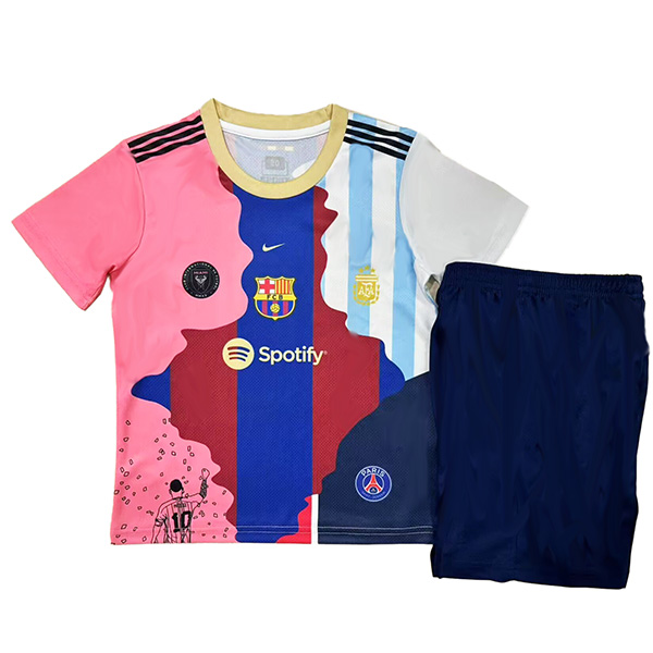 Barcelona maillot Messi 10 spécial enfant PSG kit de football enfants Inter miami football mini maillot uniformes jeunesse 2025-2026