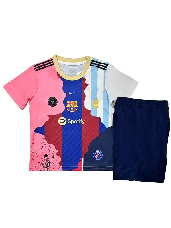 Barcelona maillot Messi 10 spécial enfant PSG kit de football enfants Inter miami football mini maillot uniformes jeunesse 2025-2026