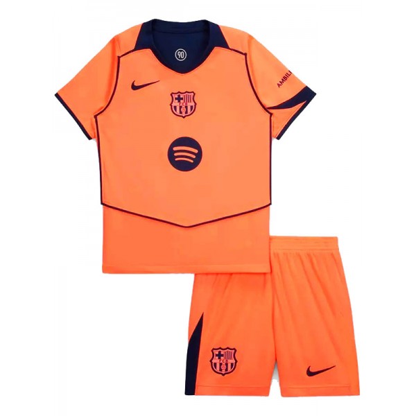 Barcelona troisième enfants maillot de football kit enfants 3ème football mini chemise uniformes de la jeunesse 2025-2026
