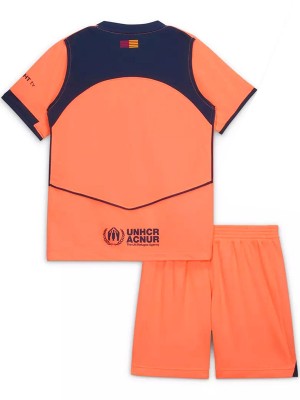 Barcelona troisième enfants maillot de football kit enfants 3ème football mini chemise uniformes de la jeunesse 2025-2026