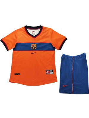 Barcelona troisième maillot rétro enfants mini-maillot uniformes jeunes 1998-1999