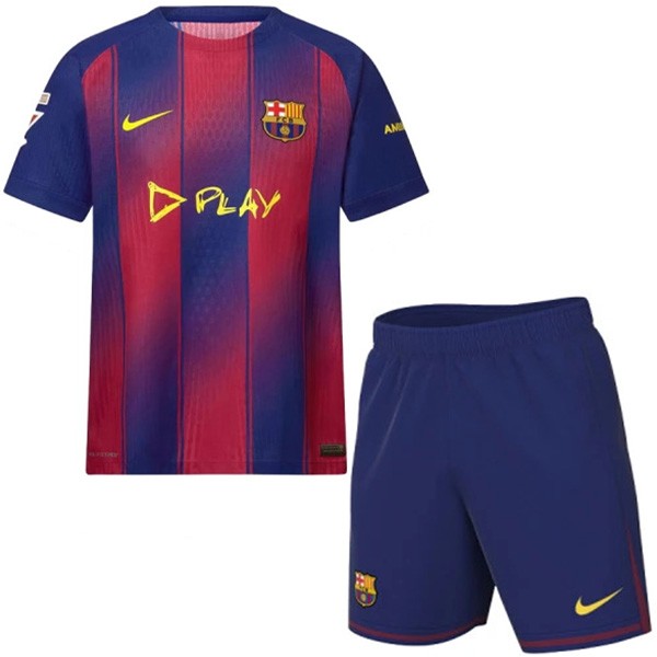 Barcelona x ed sheeran maillot enfant limitée mini-maillot uniformes jeunesse 2025-2026
