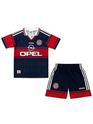 Bayern munich maillot rétro extérieur enfants mini-maillot uniforme junior 1997-1999