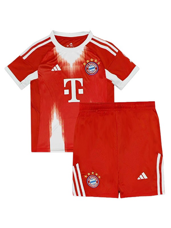 Bayern munich maillot de football domicile pour enfants kit de football pour enfants premier mini-maillot de football uniformes pour jeunes 2025-2026
