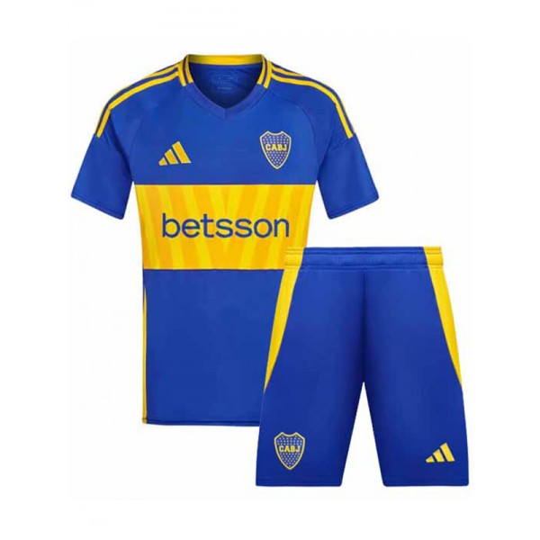 Boca juniors kit domicile enfant maillot de foot enfant premier mini maillot de foot enfant uniformes jeunesse 2024-2025