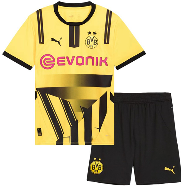 Borussia Dortmund maillot de football pour enfants, maillot de football pour nourrissons, premier mini maillot de football pour enfants, uniformes pour jeunes 2024-2025