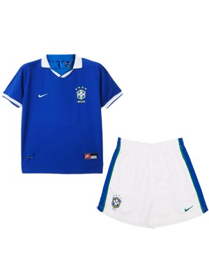 Brazil maillot rétro extérieur enfants mini-maillot uniforme jeunesse 1997