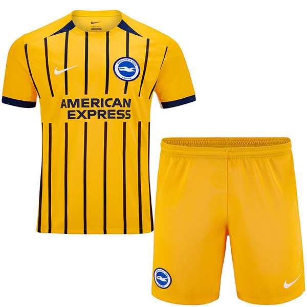 Brighton maillot de football pour enfants à l'extérieur maillot de football pour bébé deuxième mini-chemise de football pour enfants uniformes pour jeunes 2024-2025