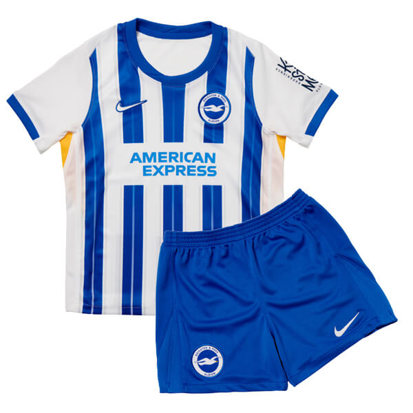 Brighton maillot de football pour enfants à domicile maillot de football pour bébé premier mini-chemise de football pour enfants uniformes pour jeunes 2024-2025