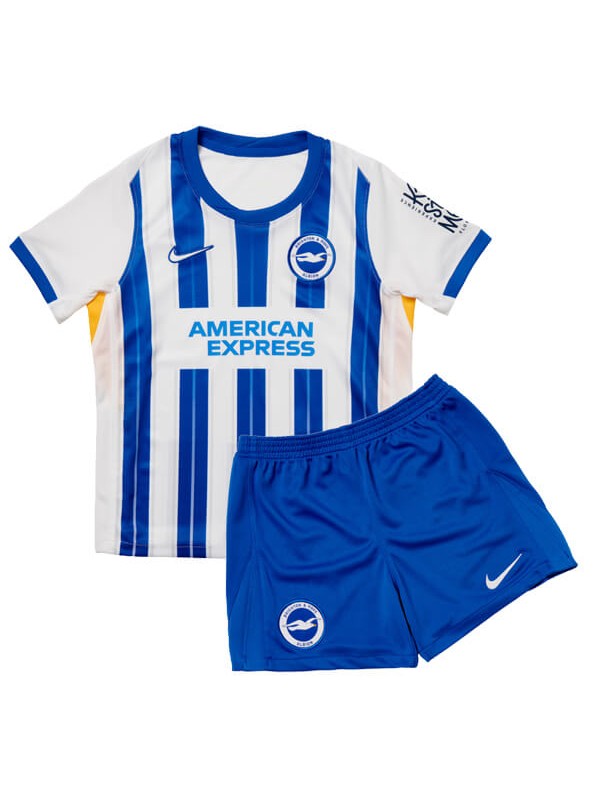 Brighton maillot de football pour enfants à domicile maillot de football pour bébé premier mini-chemise de football pour enfants uniformes pour jeunes 2024-2025