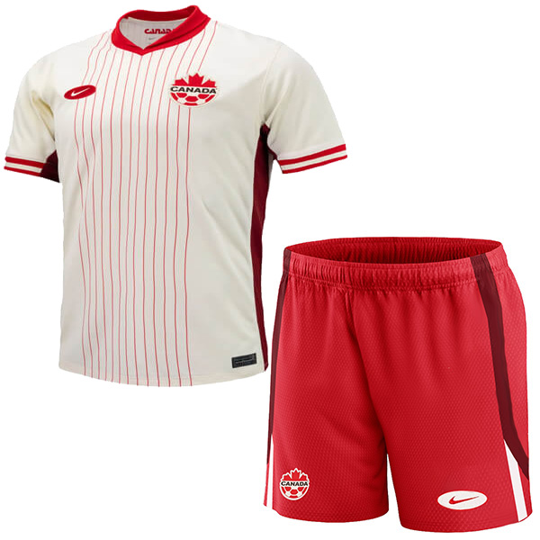 Canada maillot de football pour enfants à l'extérieur deuxième maillot de football pour enfants mini uniformes pour jeunes 2024-2025