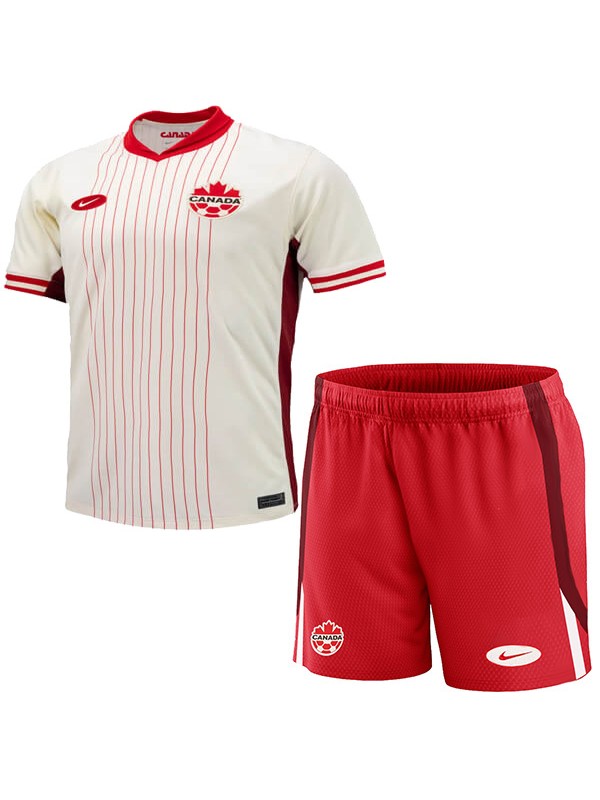 Canada maillot de football pour enfants à l'extérieur deuxième maillot de football pour enfants mini uniformes pour jeunes 2024-2025
