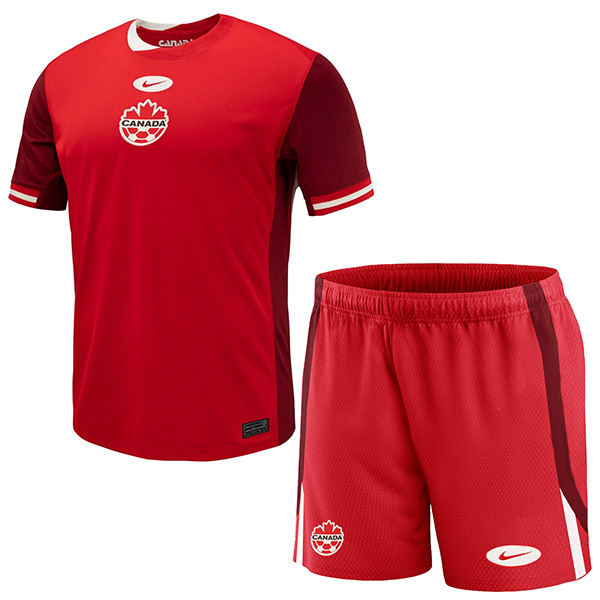 Canada maillot enfant domicile kit de football premier maillot de football pour enfants mini uniformes pour jeunes 2024-2025