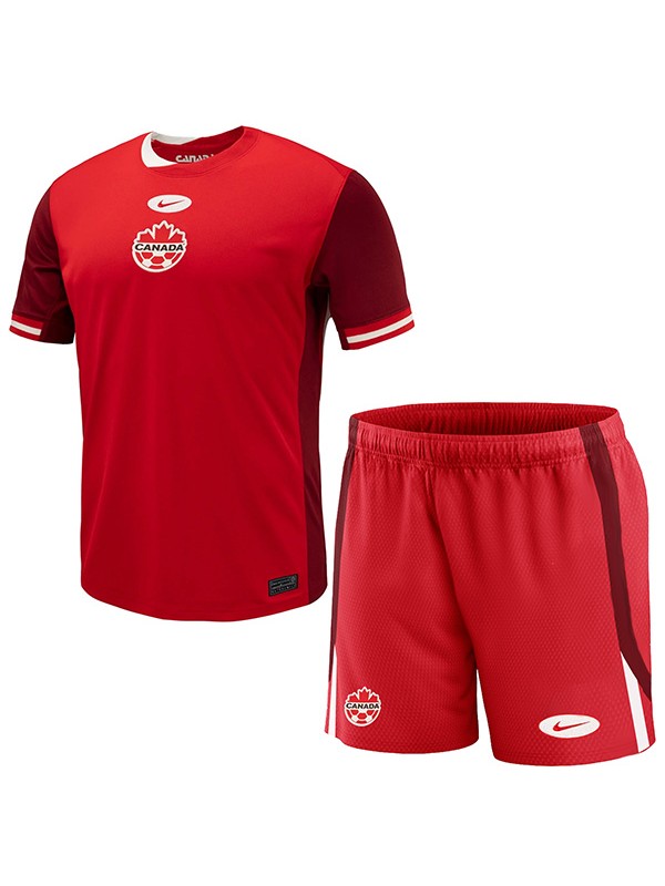 Canada maillot enfant domicile kit de football premier maillot de football pour enfants mini uniformes pour jeunes 2024-2025