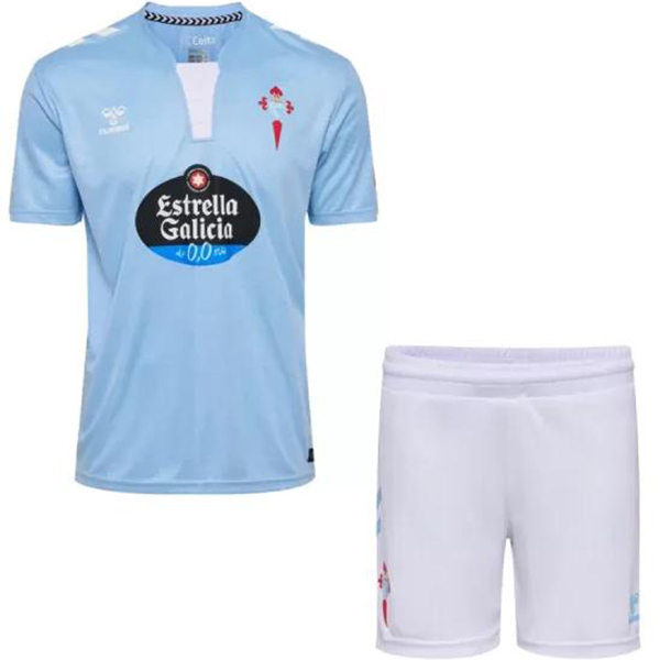 Celta vigo maillot de football pour enfants à domicile kit de football pour enfants premier mini-chemise de football uniformes pour jeunes 2024-2025