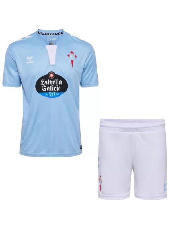 Celta vigo maillot de football pour enfants à domicile kit de football pour enfants premier mini-chemise de football uniformes pour jeunes 2024-2025