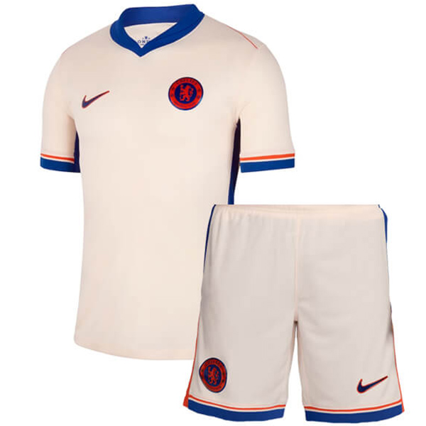 Chelsea maillot de football pour enfants à l'extérieur maillot de football pour bébé deuxième mini-chemise de football pour enfants uniformes pour jeunes 2024-2025