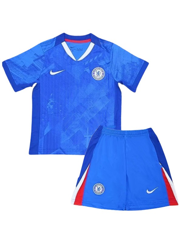 Chelsea maillot de football domicile pour enfants kit de football pour enfants premier mini-maillot de football uniformes pour jeunes 2025-2026