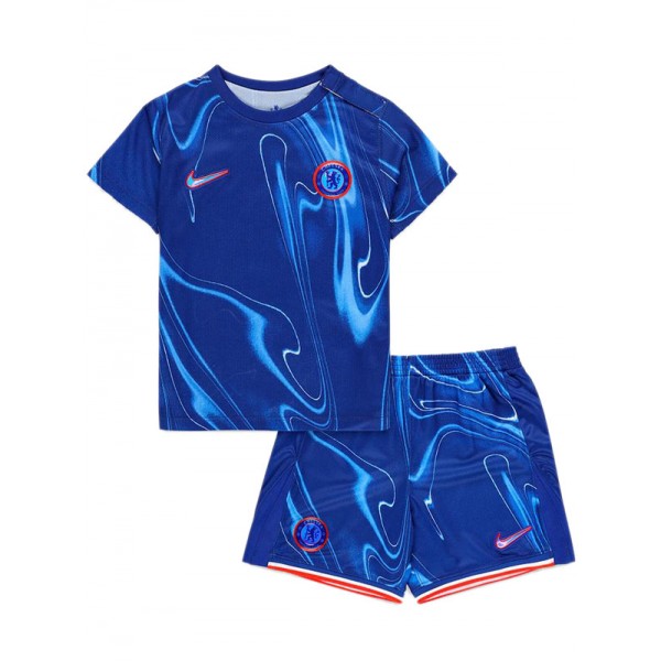 Chelsea maillot de football pour enfants à domicile maillot de football pour bébé premier mini-chemise de football pour enfants uniformes pour jeunes 2024-2025