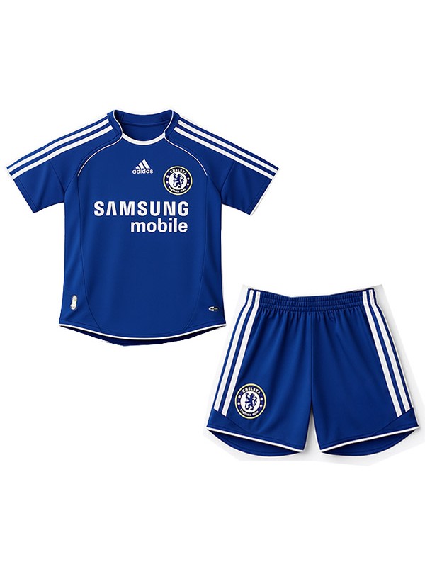 Chelsea maillot rétro domicile enfant mini-maillot uniformes jeunes 2006-2007
