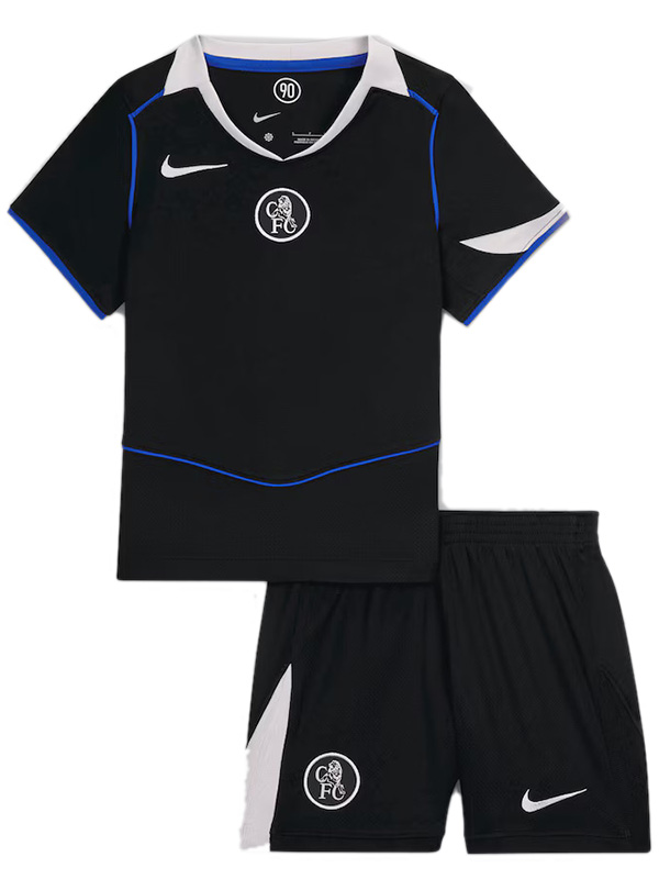 Chelsea troisième maillot de football pour enfants kit enfants 3ème mini maillot de football uniformes pour jeunes 2025-2026