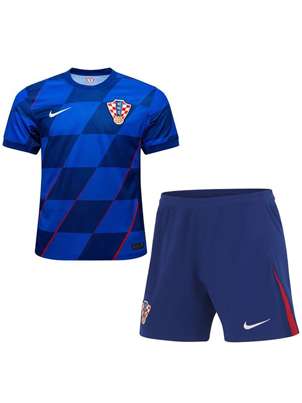 Croatia maillot de football pour enfants kit de football pour enfants deuxième maillot de football mini uniformes pour jeunes coupe d'euro 2024