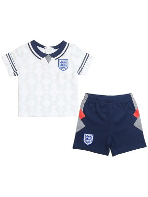 England maillot rétro domicile enfants mini-maillot uniformes jeunes 1990